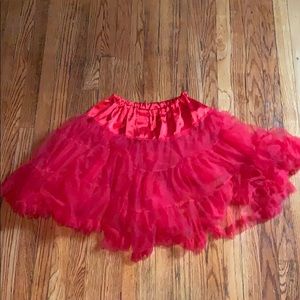 Lady Vintage Size M Red Petticoat